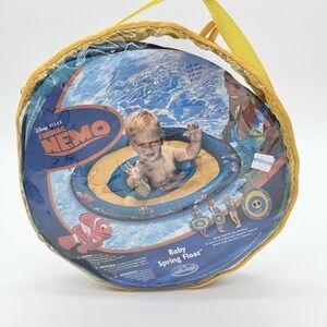 NIP SwimWays Disney Pixar Finding Nemo Spring Float Kids Boat Round Fabric Cover